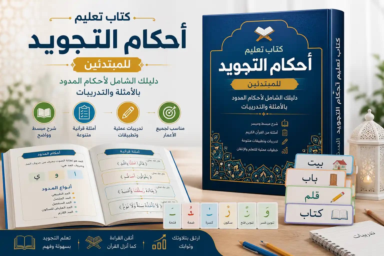 A book teaching the rules of Tajweed for beginners